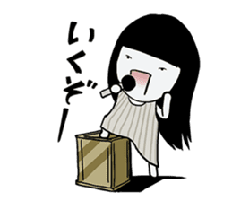 Girlfriend like a ghost "daily life" sticker #12693340