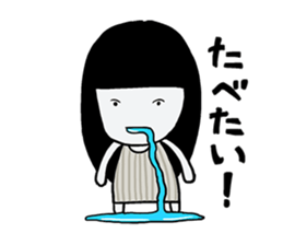 Girlfriend like a ghost "daily life" sticker #12693349