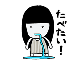 Girlfriend like a ghost "daily life" sticker #12693349