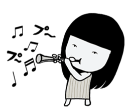 Girlfriend like a ghost "daily life" sticker #12693351