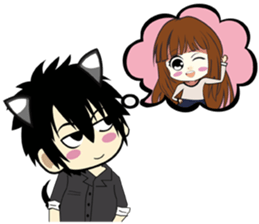 Uma & inu : in love sticker #12697017