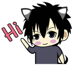 Uma & inu : in love sticker #12697025