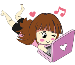 Uma & inu : in love sticker #12697031