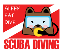 Scuba Bear sticker #12697238