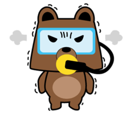 Scuba Bear sticker #12697244