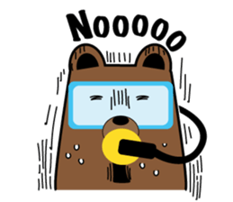 Scuba Bear sticker #12697246