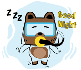 Scuba Bear sticker #12697250