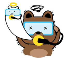 Scuba Bear sticker #12697253