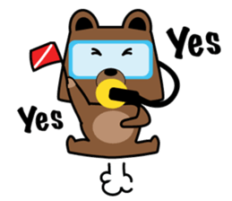 Scuba Bear sticker #12697254