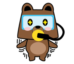 Scuba Bear sticker #12697258