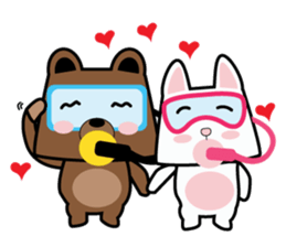 Scuba Bear sticker #12697263