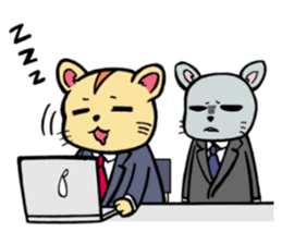 The hamster which is amember of society sticker #12697376