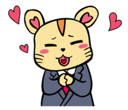 The hamster which is amember of society sticker #12697391