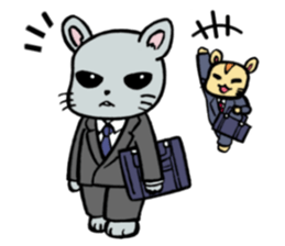 The hamster which is amember of society sticker #12697394