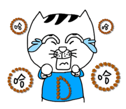 A cat from Saturn sticker #12698078