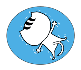 A cat from Saturn sticker #12698081