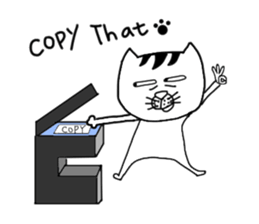 A cat from Saturn sticker #12698082