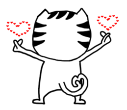 A cat from Saturn sticker #12698083