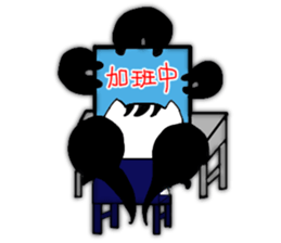 A cat from Saturn sticker #12698101