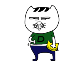 A cat from Saturn sticker #12698112