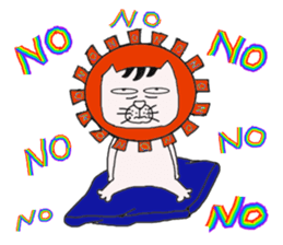 A cat from Saturn sticker #12698113