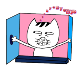 A cat from Saturn sticker #12698115