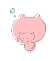 Stamp of pig sticker #12698417