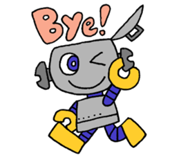 Stickers of a robot sticker #12698584