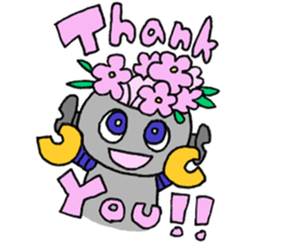 Stickers of a robot sticker #12698585