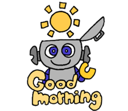 Stickers of a robot sticker #12698588