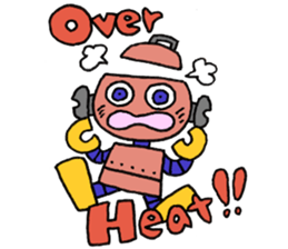 Stickers of a robot sticker #12698601