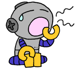 Stickers of a robot sticker #12698612