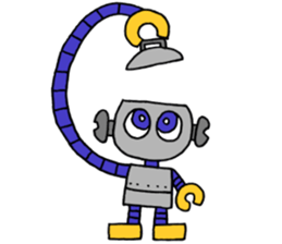 Stickers of a robot sticker #12698614