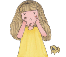 Gigi And Peter The Pug sticker #12699195