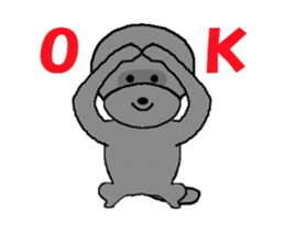 Moving graydog sticker #12699230