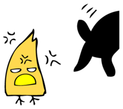 Angry black cat 2 sticker #12699696