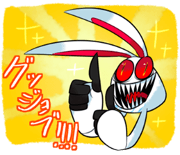 Crazy rabbit and other 2 sticker #12700488