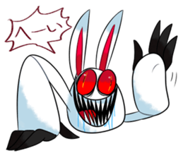Crazy rabbit and other 2 sticker #12700509