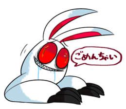 Crazy rabbit and other 2 sticker #12700515