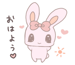 Rabbit stuffed cherry sticker #12701558