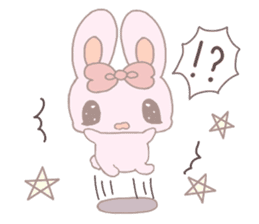 Rabbit stuffed cherry sticker #12701568