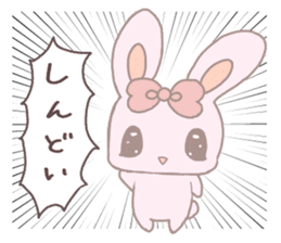 Rabbit stuffed cherry sticker #12701572