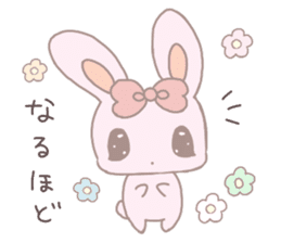 Rabbit stuffed cherry sticker #12701584