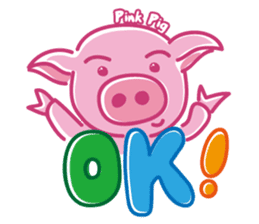 May's pink pig sticker #12701798