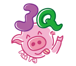 May's pink pig sticker #12701799