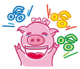 May's pink pig sticker #12701806