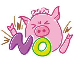 May's pink pig sticker #12701818