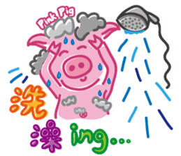 May's pink pig sticker #12701830