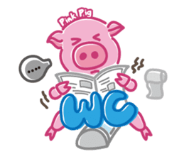 May's pink pig sticker #12701831