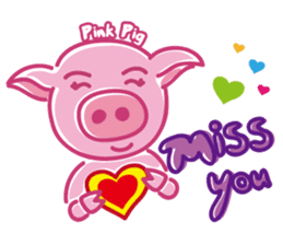 May's pink pig sticker #12701833
